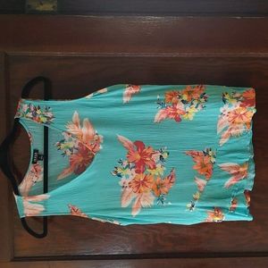 a.n.a tank top with flutter bottom.